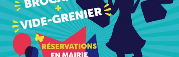Braderie brocante & vide-grenier le 15 septembre