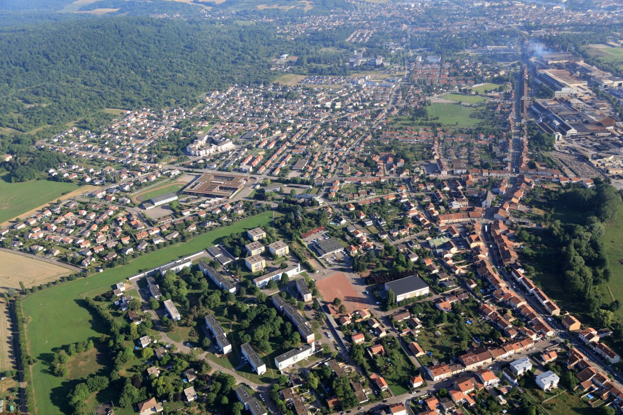 Vue aérienne de la ville