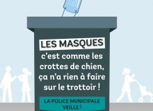 Masques et crottes de chien : la police municipale veille !