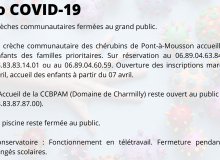Covid-19 : fonctionnement des services communautaires du bassin de PAM