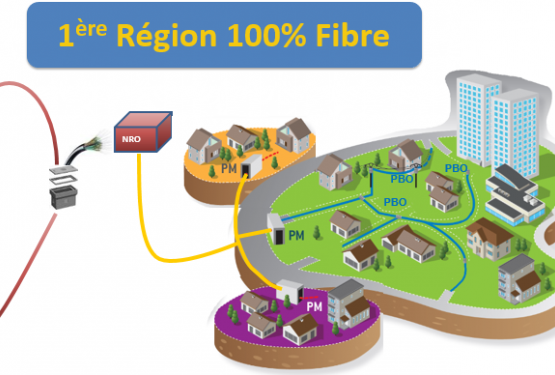 Fibre optique Losange : Blénod entièrement couverte