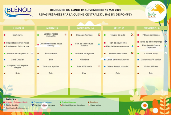 Au menu du foyer