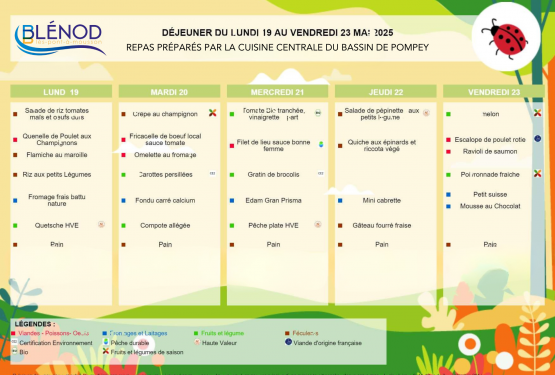 Au menu du foyer
