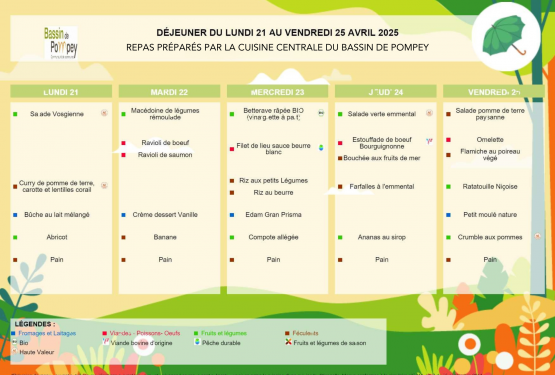 Au menu du foyer