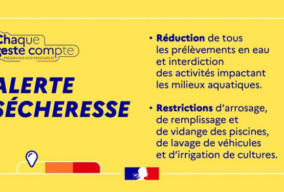 Alerte préfectorale : sécheresse renforcée !