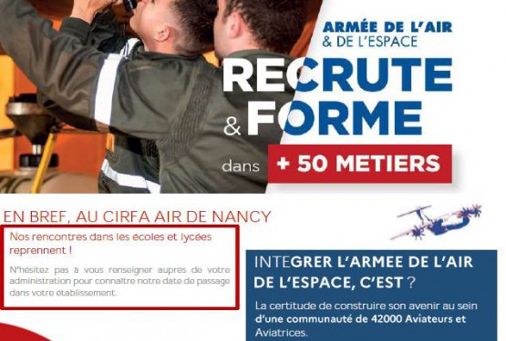 L'armée de l'air et de l'espace recrute et forme