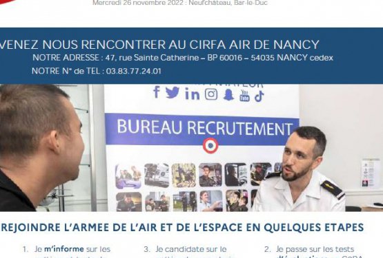 L'armée de l'air et de l'espace recrute et forme