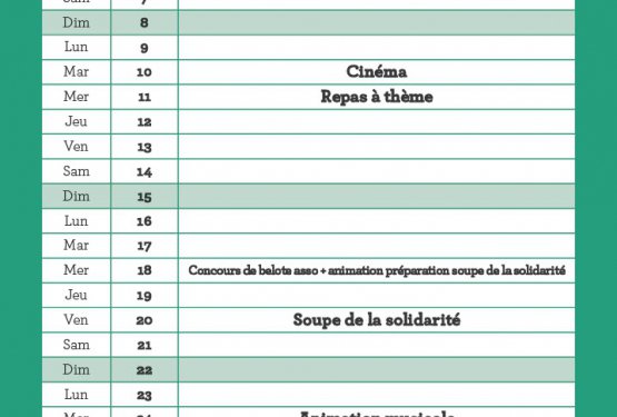 Agenda des seniors