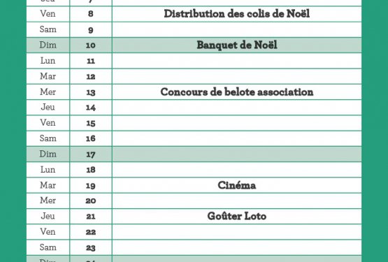 Agenda des seniors