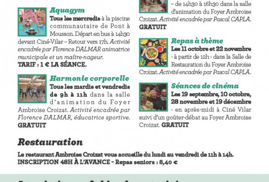 Agenda des seniors