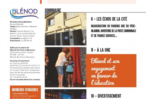 Découvrez le magazine Bonjour Blénod #45 !