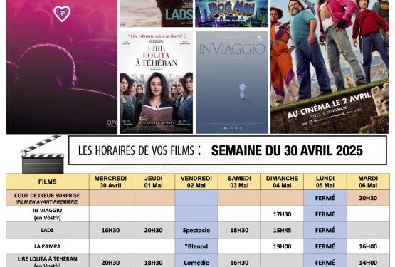 À l'affiche de Ciné-Vilar