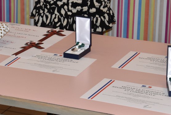 Voeux du personnel :  3 médaillés et 4 retraités