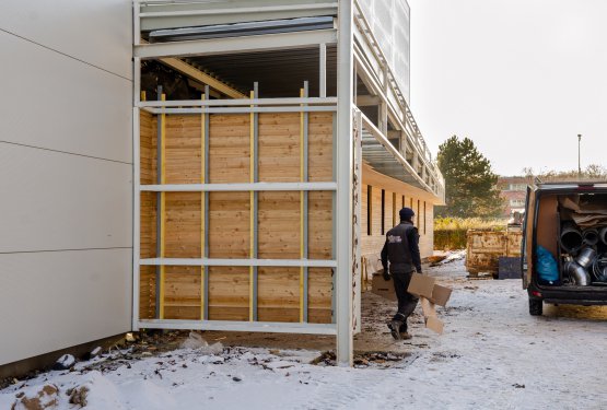 Salle du 8 mai des nouvelles du chantier