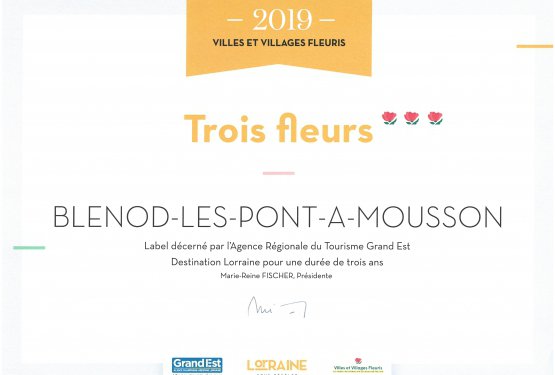 Blénod reçoit sa troisième fleur !