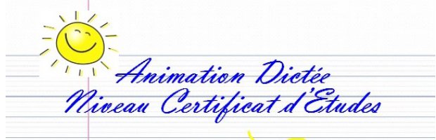 Animation Dictée