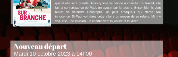 Reprise des séances ciné séniors !