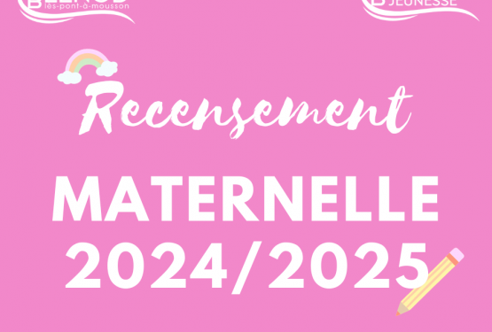 Recensement scolaire pour la maternelle 2024/2025