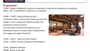 SORTIE SENIORS CABARET (avec le maire) Déjeuner-spectacle à Saint-Nabord
