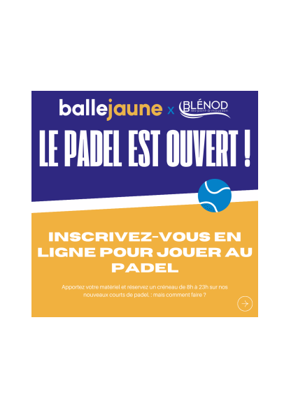 Le padel est ouvert !